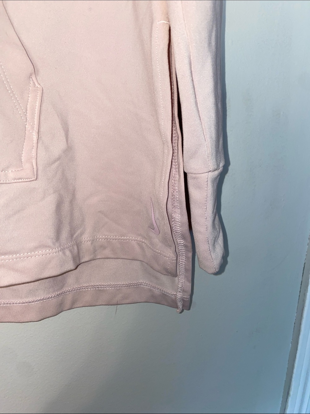 Nike Light Pink Pullover Hoodie Tunic - Picture 2 of 5